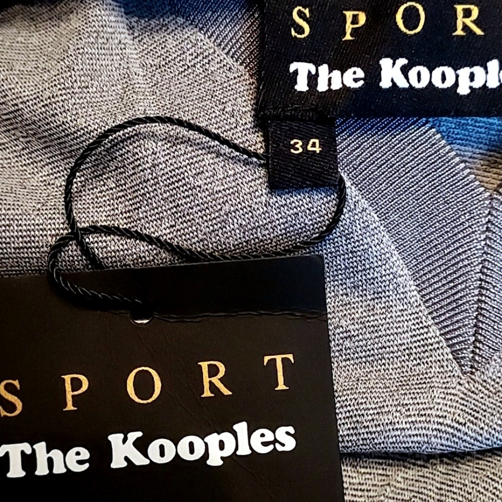 NWT The Kooples Sport Silver Faux Wrap Dress - Picture 2 of 3